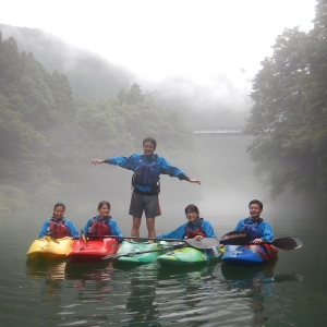 フェリーグライドの白丸湖カヤック体験